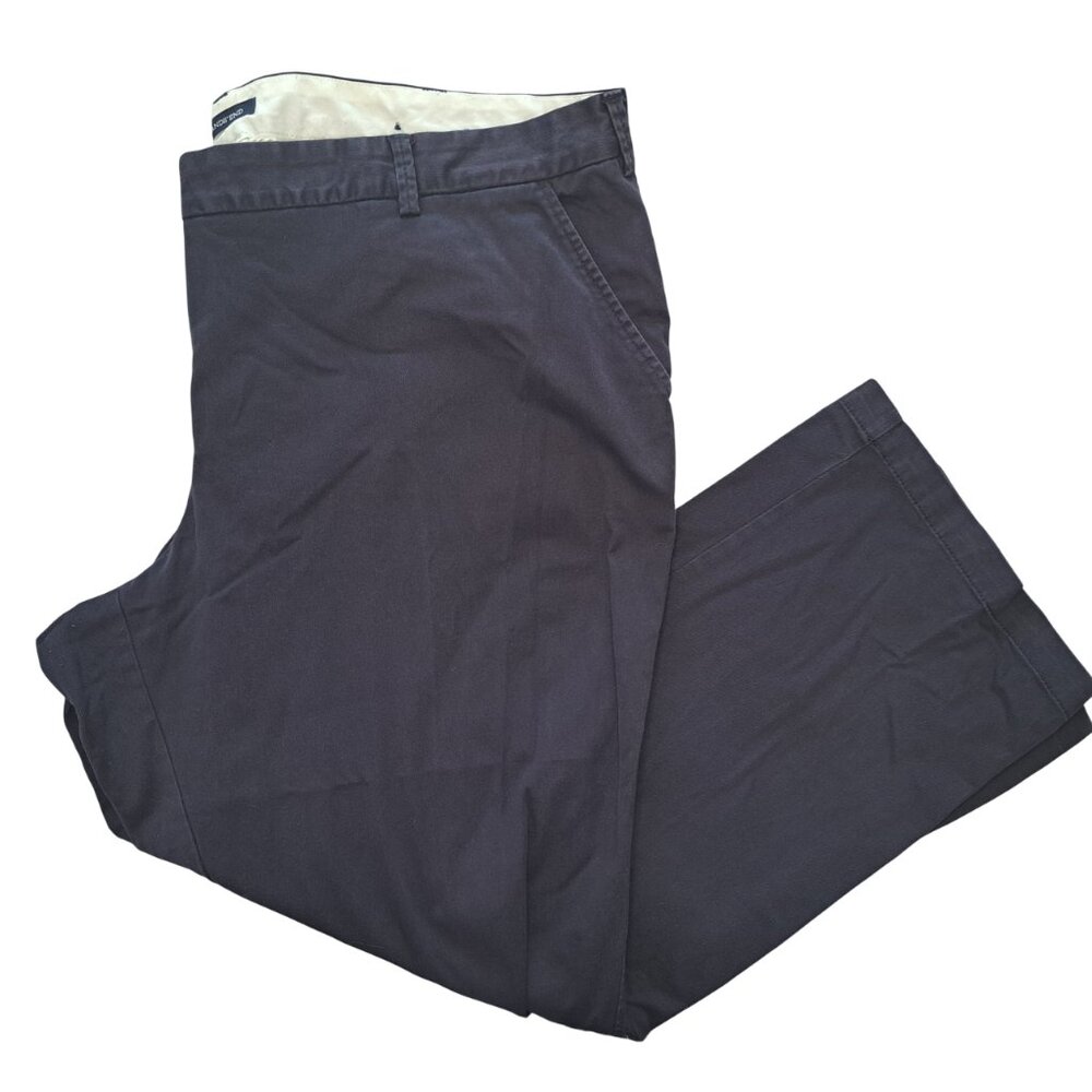 Lands' End Navy Blue Fit 2 Trouser Leg Pants Plus Size 22W
